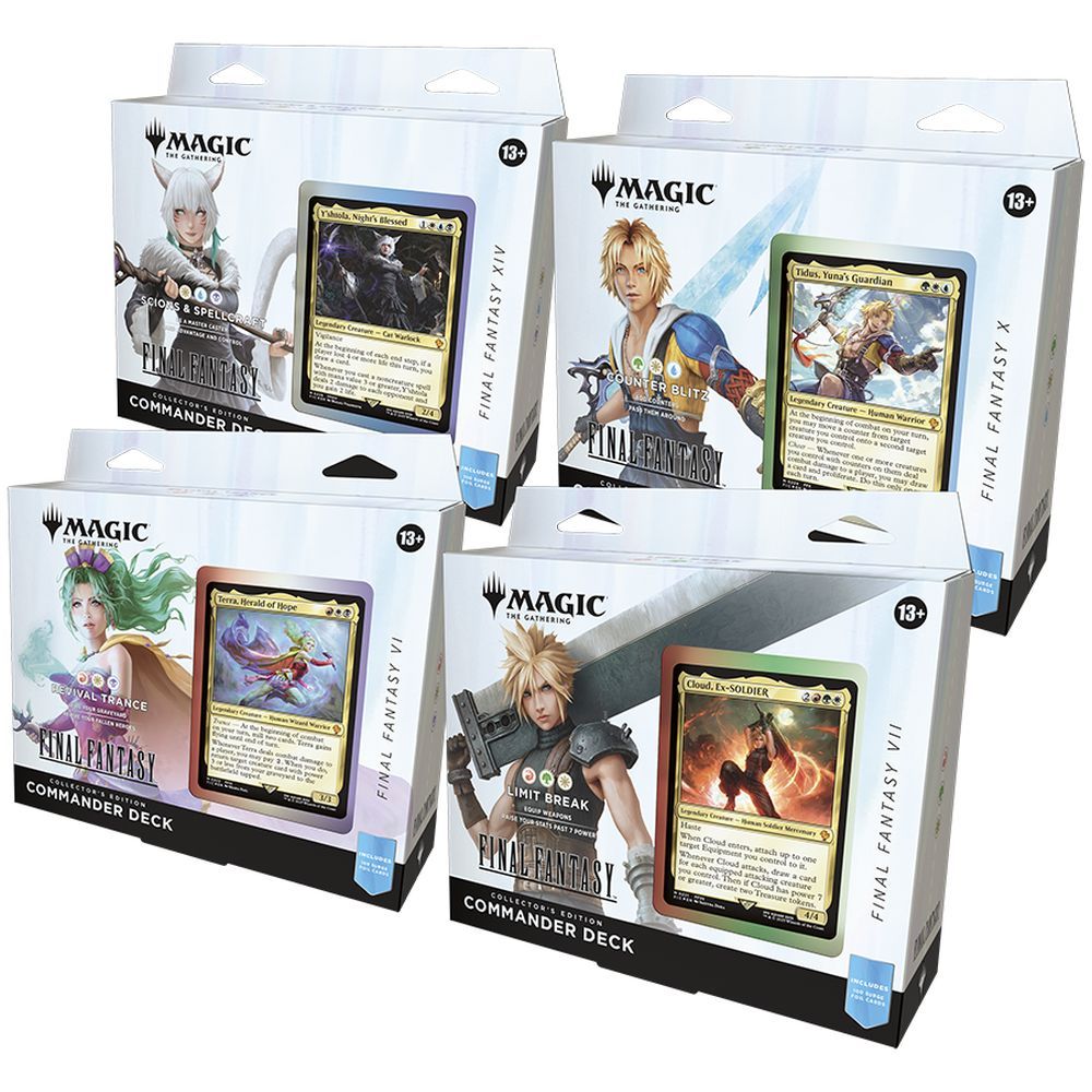 [DEPOSIT ONLY] Magic The Gathering Final Fantasy Commander Decks Collector's Edition Set (Set of 4)