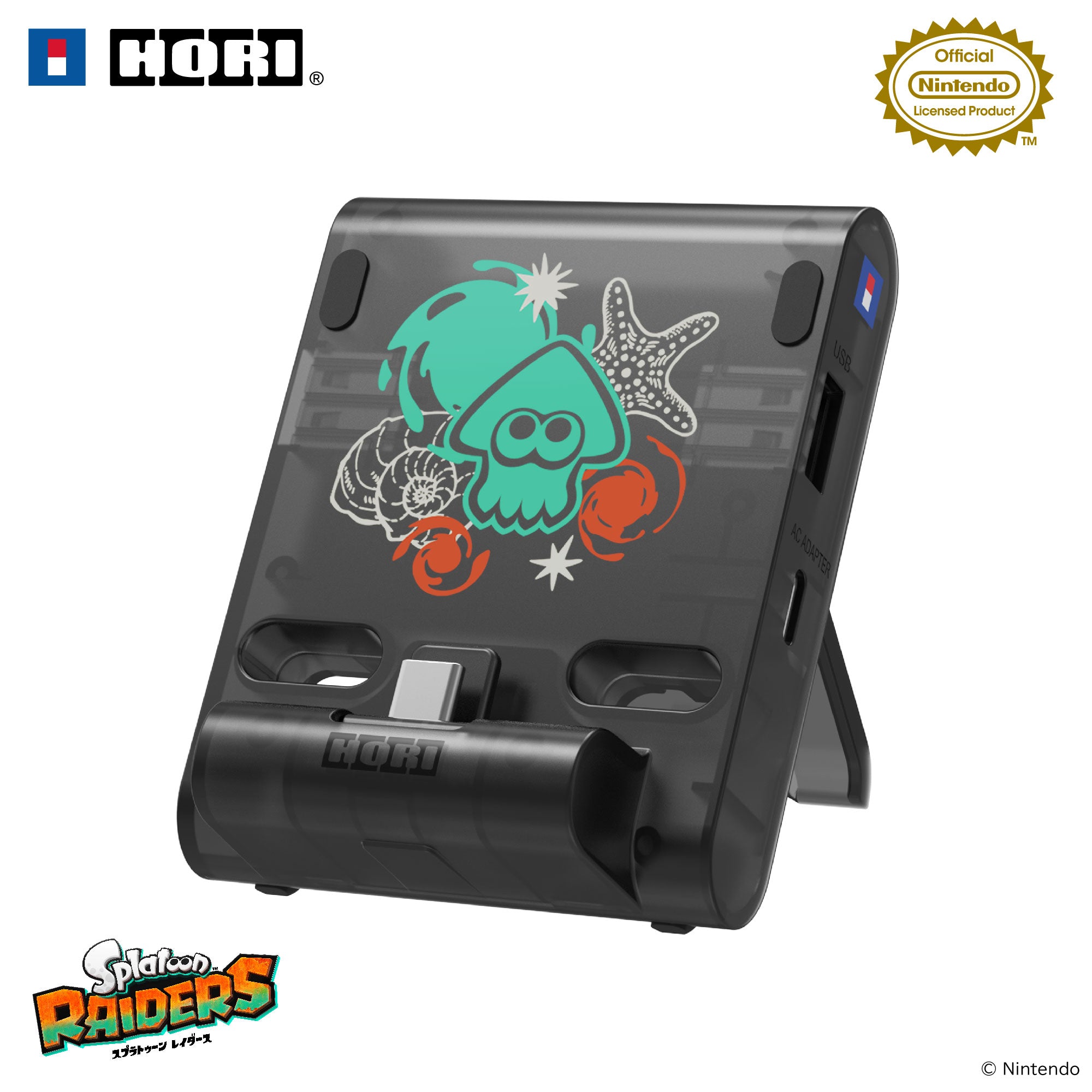 HORI Dual USB PlayStand for Nintendo Switch 2 (Splatoon Raiders Series) (NSX-242A)