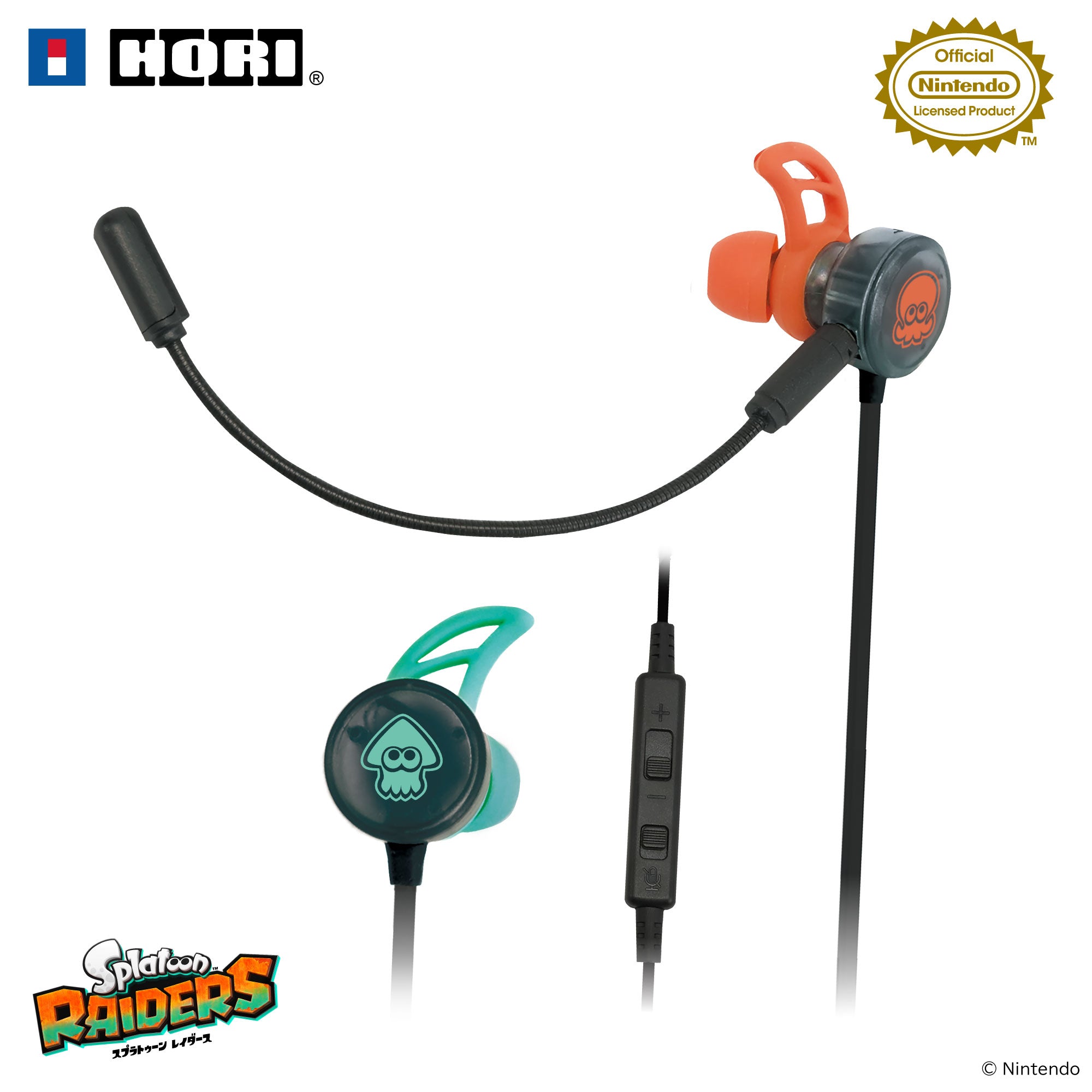 HORI Gaming Earbuds Pro for Nintendo Switch 2 (Splatoon Raiders Series) (NSX-241A)