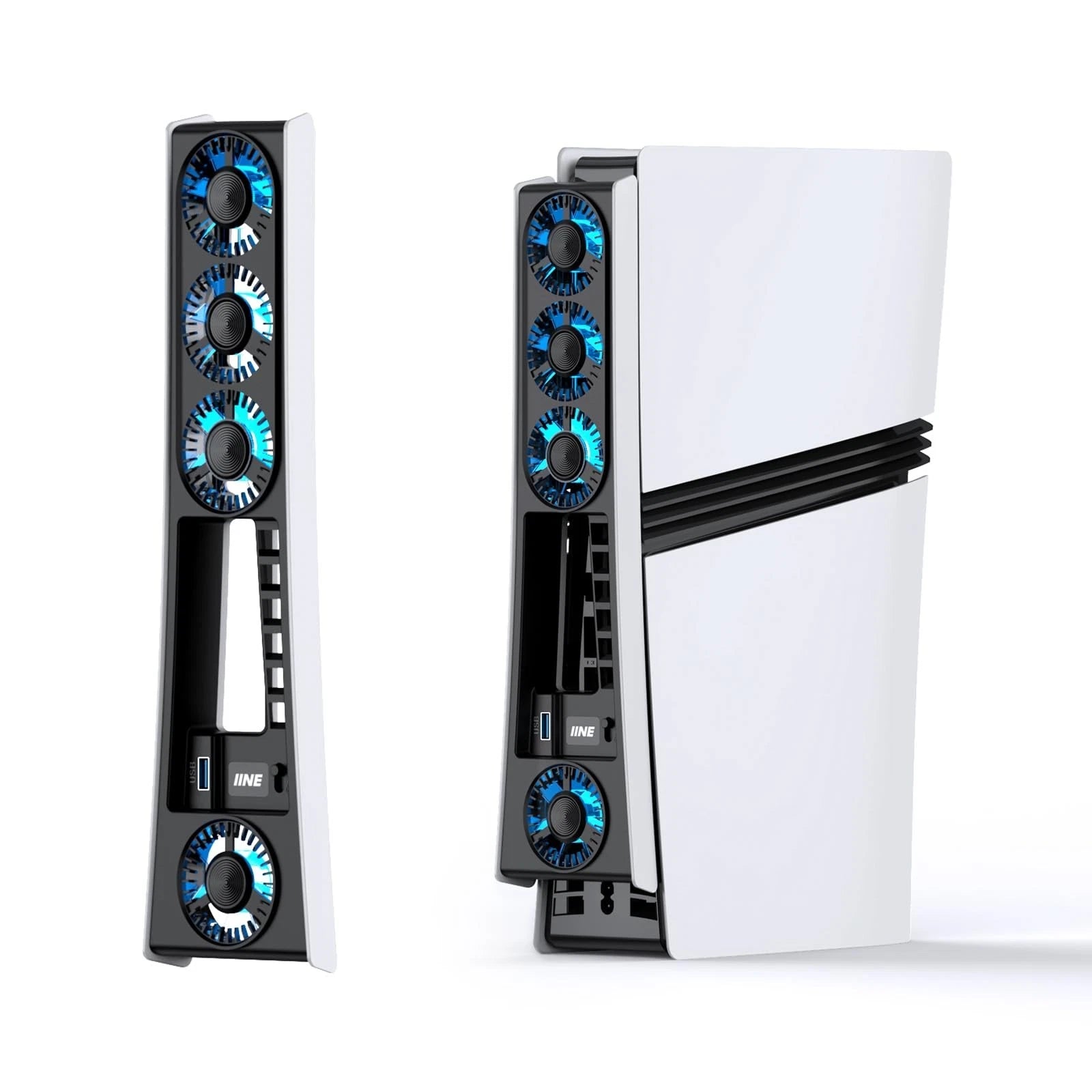 IINE PS5 Pro Cooling Fan White