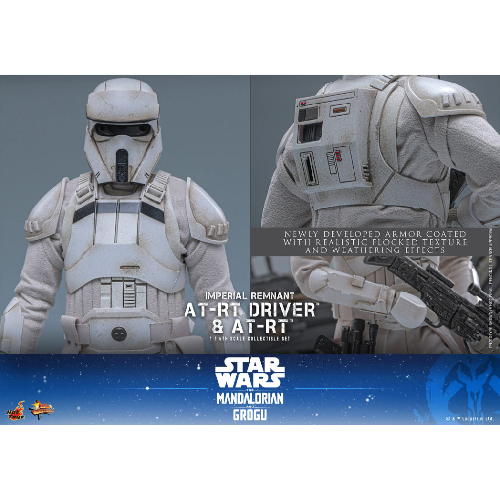 MMS875 Star Wars: The Mandalorian & Grogu - 1/6th Scale Imperial Remnant AT-RT Driver and AT-RT Collectible Set