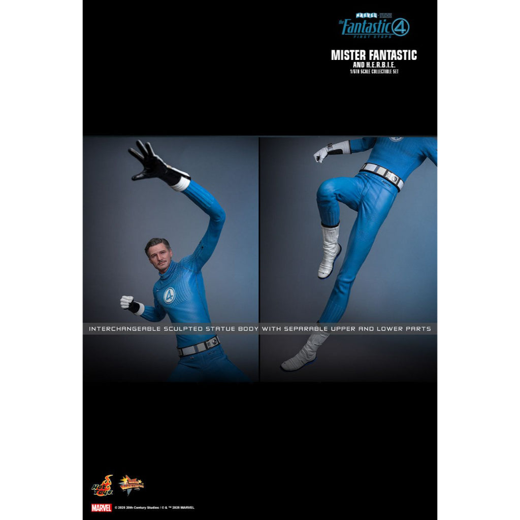MMS822 - The Fantastic Four: First Steps 1/6th Scale Mister Fantastic and H.E.R.B.I.E. Collectible Set