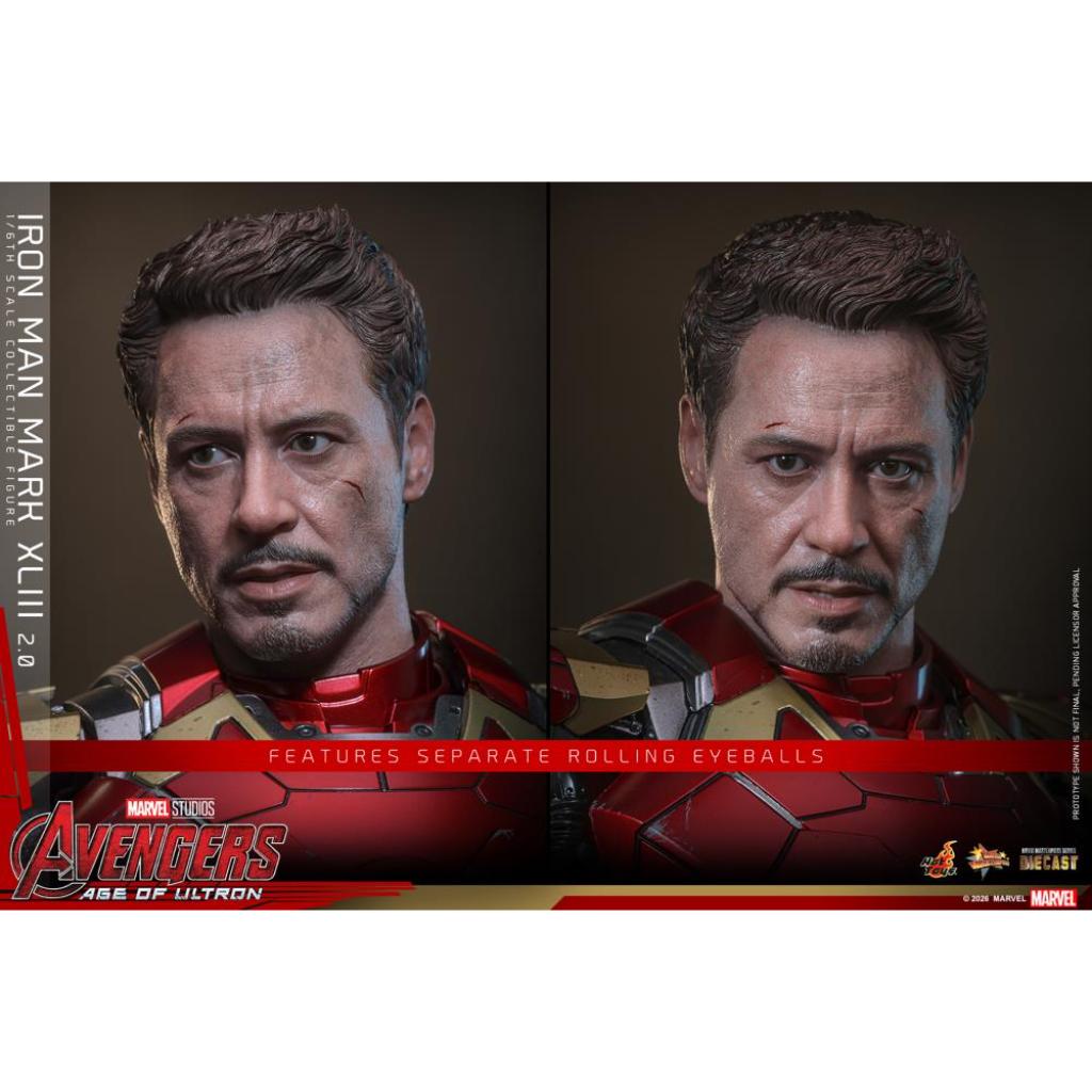 MMS865D80 Avengers Age of Ultron - 1/6th scale Iron Man Mark XLIII (2.0)