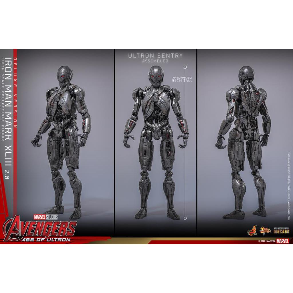 MMS866D81 Avengers Age of Ultron - 1/6th scale Iron Man Mark XLIII (2.0) (Deluxe Version)