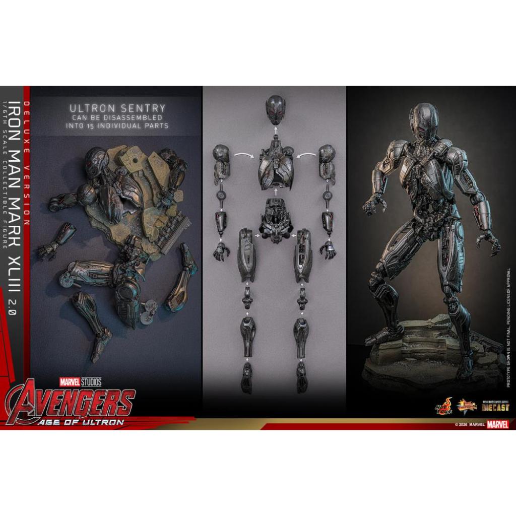 MMS866D81 Avengers Age of Ultron - 1/6th scale Iron Man Mark XLIII (2.0) (Deluxe Version)