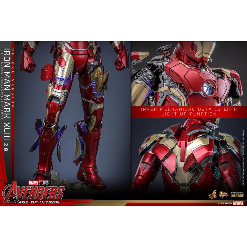 MMS866D81 Avengers Age of Ultron - 1/6th scale Iron Man Mark XLIII (2.0) (Deluxe Version)