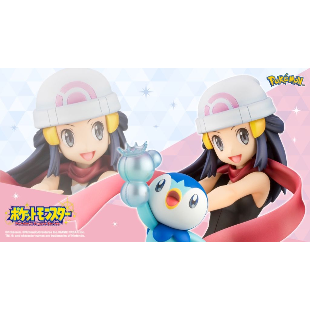 Pokemon - PV198 Hikari With Pochama Artfx J Statue