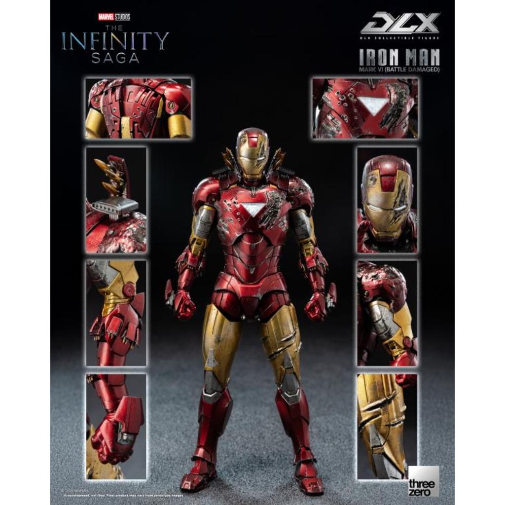 Dlx Scale Collectible Figure - Marvel Studios: The Infinity Saga - Iron Man Mark Vi (Battle Damaged) (Overseas Version)