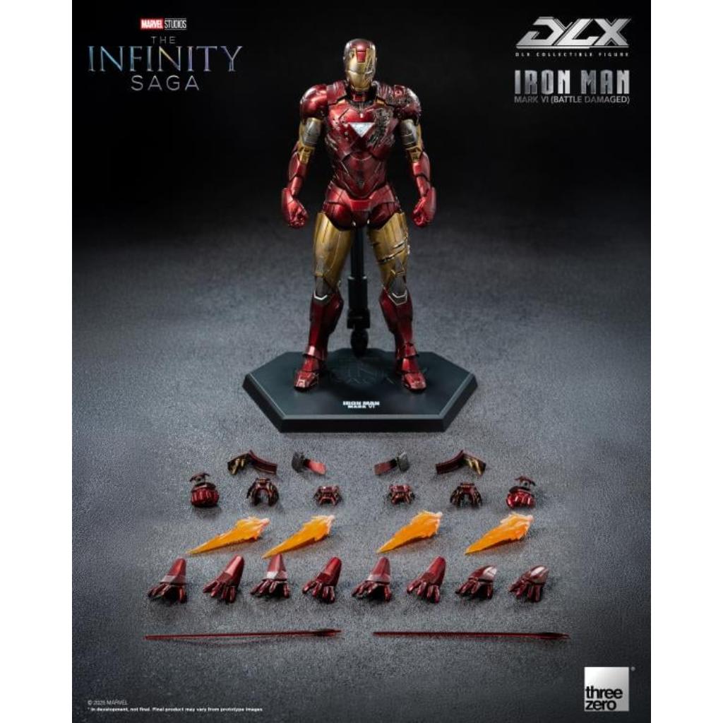 Dlx Scale Collectible Figure - Marvel Studios: The Infinity Saga - Iron Man Mark Vi (Battle Damaged) (Overseas Version)
