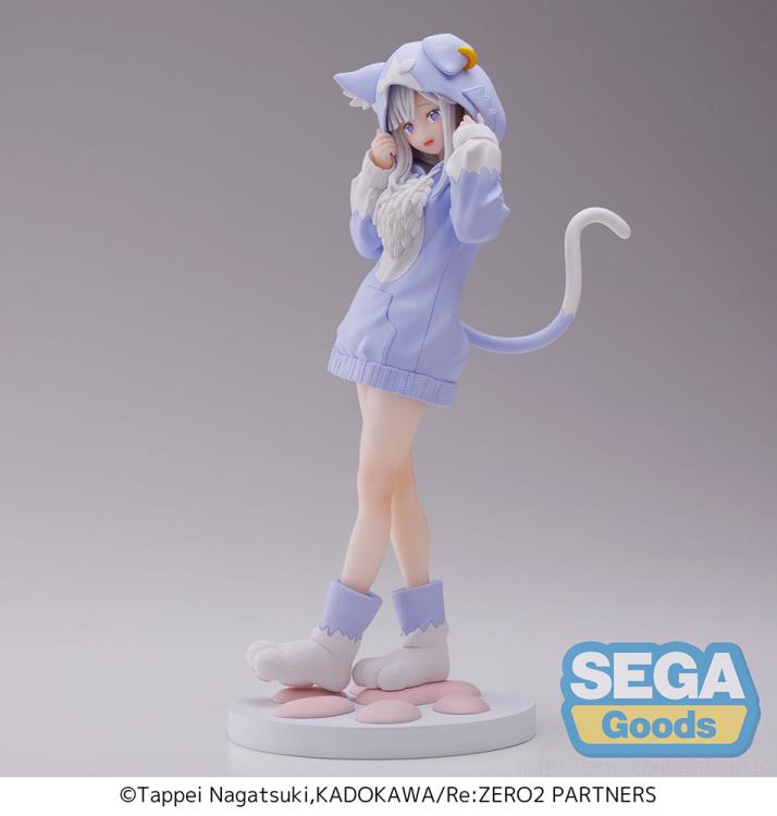 Sega Emilia Fluffy Pack Luminasta Re Zero Figure
