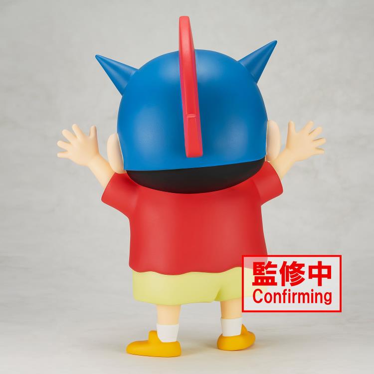 Banpresto Shinnosuke Nohara Action Kamen Helmet Ver. Big SOFVIMATES Crayon Shin-Chan Figure