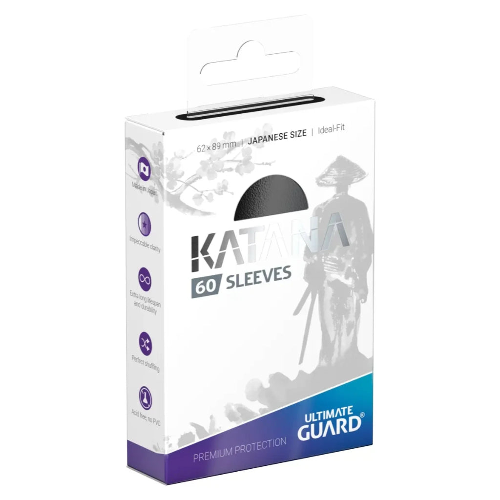 Ultimate Guard 60 Katana Sleeves Japanese Size - Black (UGD011054)