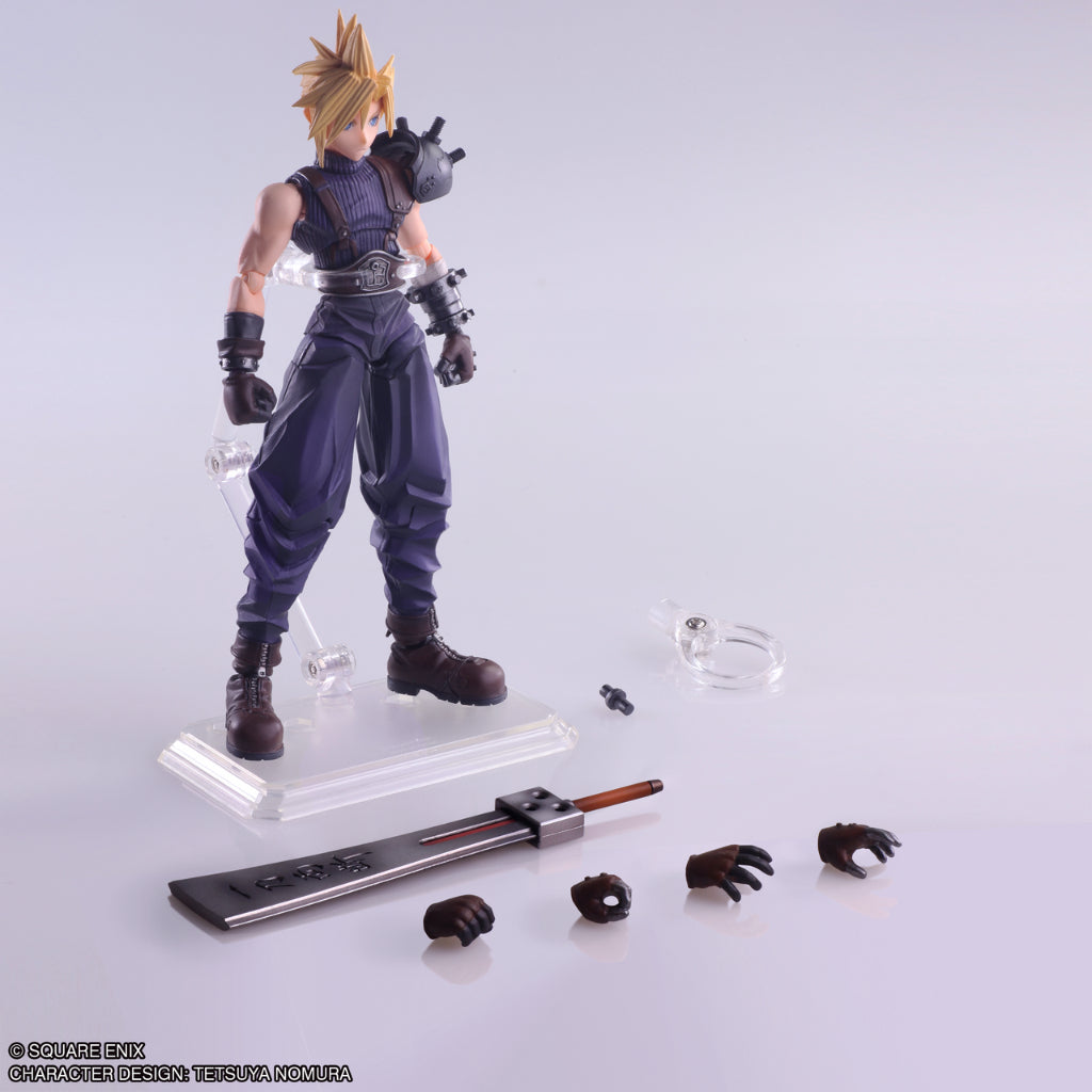 Square Enix Bring Arts Cloud Strife Hardedge Ver. Final Fantasy VII Figure
