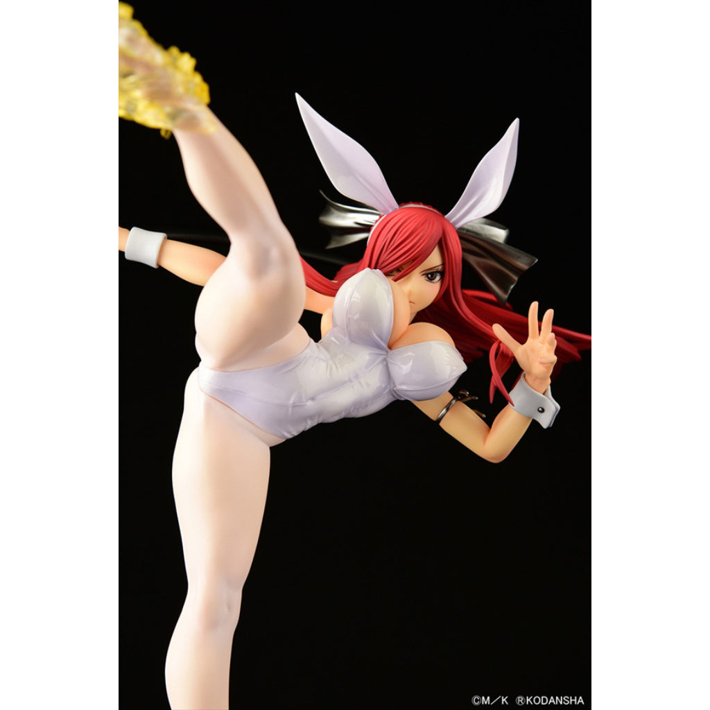 Fairy Tail - Erza Scarlet High Kick Ver. White Bunny Figurine