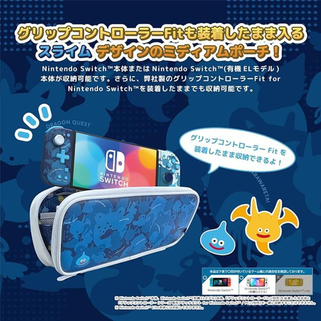 HORI Slime-Dragon Quest Medium Pouch for Nintendo Switch (NSW-460)