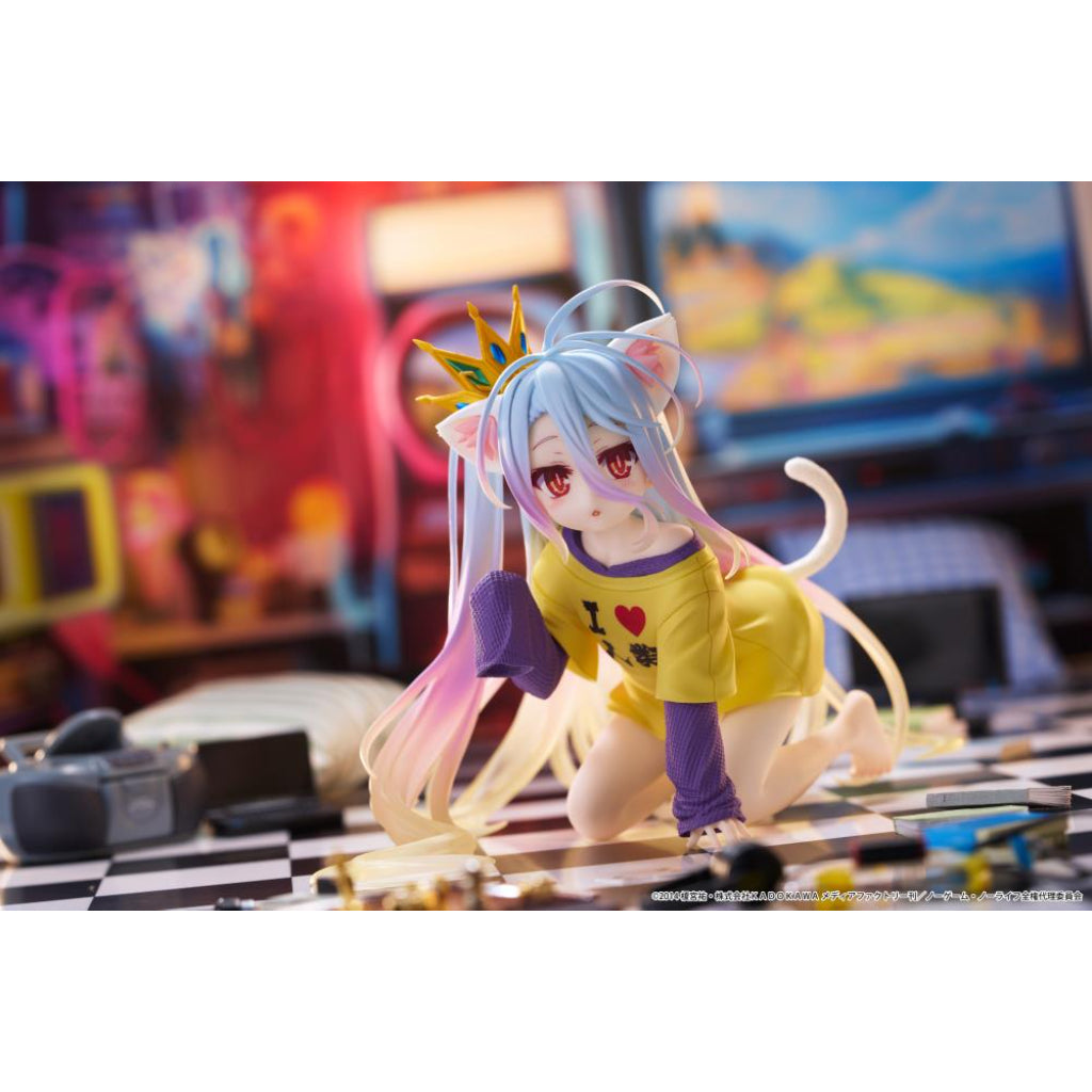 Taito Shiro Cat Ear T-Shirt Ver. No Game No Life Desktop Cute Figure