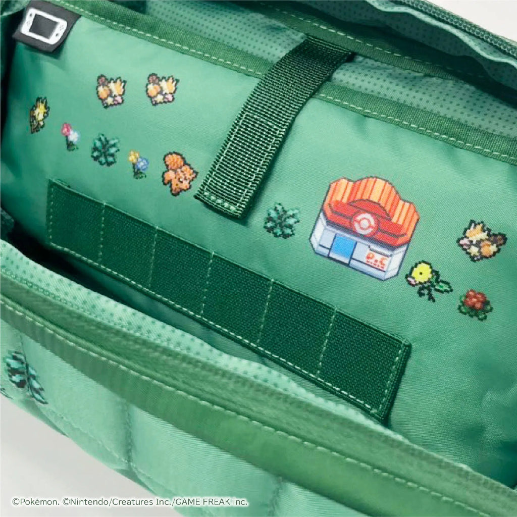 HORI Kurting Medium Pouch (Pokemon Pixel Green) for Nintendo Switch 2 (NSX-192A)
