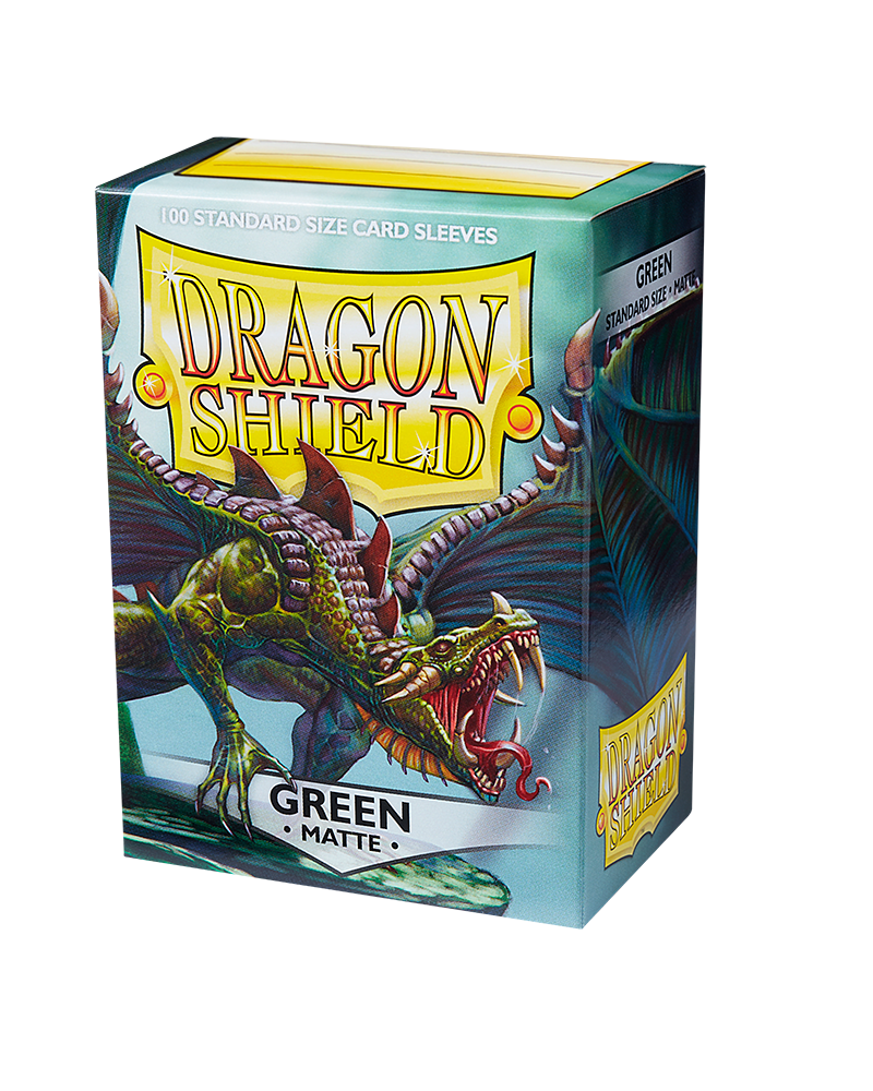 Dragon Shield Matte Sleeves 100CT - Green (Standard Size)