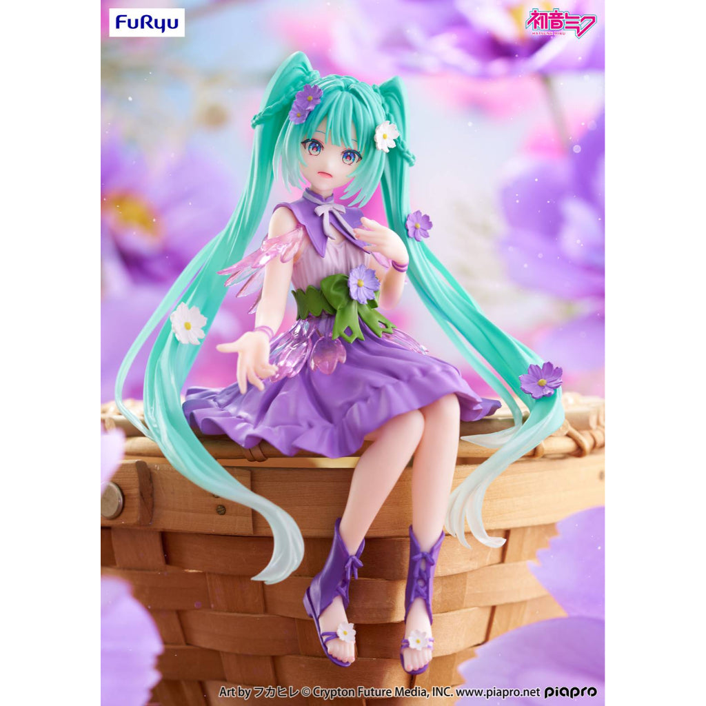 FuRyu Hatsune Miku Flower Fairy Cosmos Purple Color Ver. Noodle Stopper