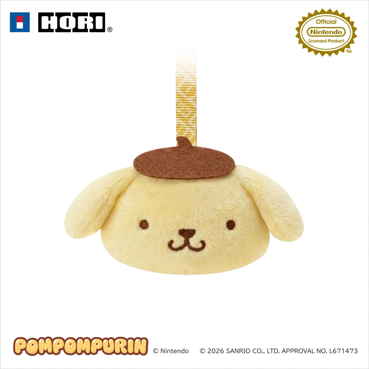 HORI Decoration Kit + Toy Cleaner for Nintendo Switch 2 - Sanrio Series (Pompompurin) (NSX-260A)