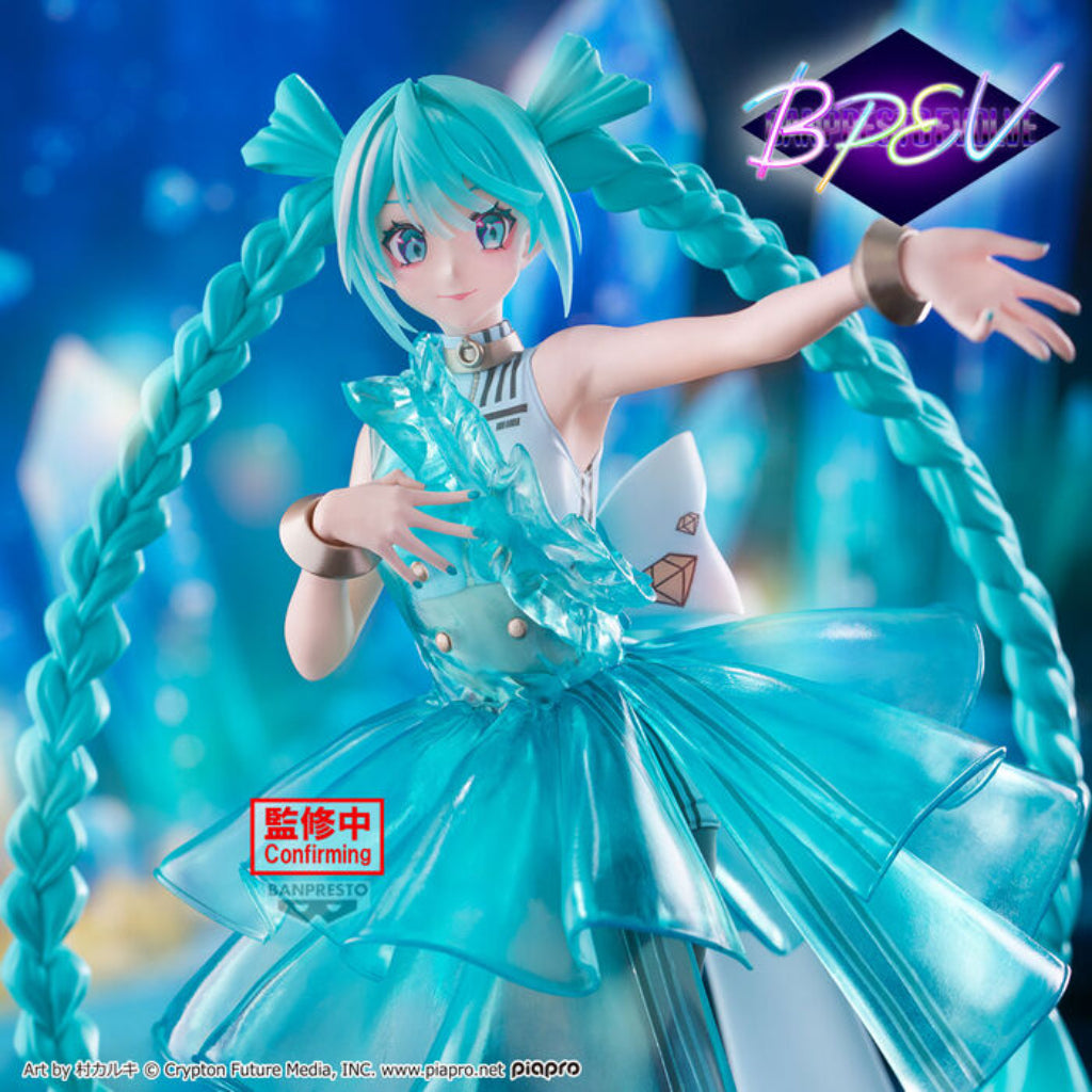 Banpresto Evolve Clearluxe Hatsune Miku Emeraldgem Figure