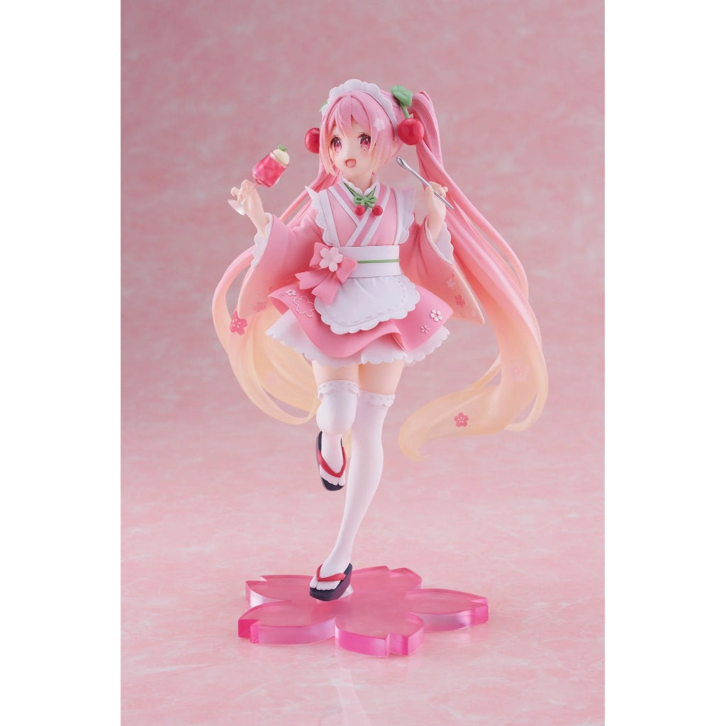 Taito Hatsune Miku Sakura Miku Japanese Style Cafe Ver. Coreful Figure