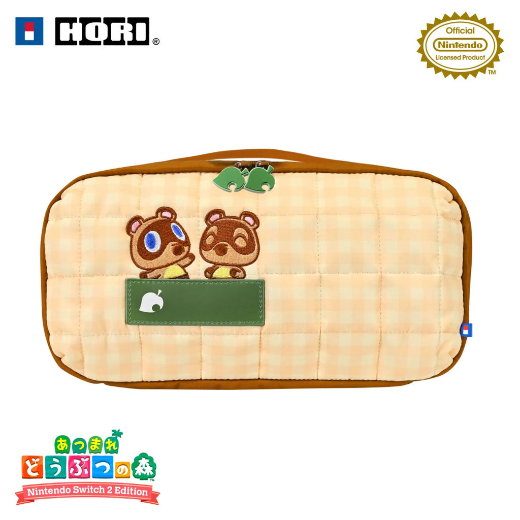HORI Puff Pouch Animal Crossing: New Horizons Series for Nintendo Switch 2 - Brown (NSX-159A)