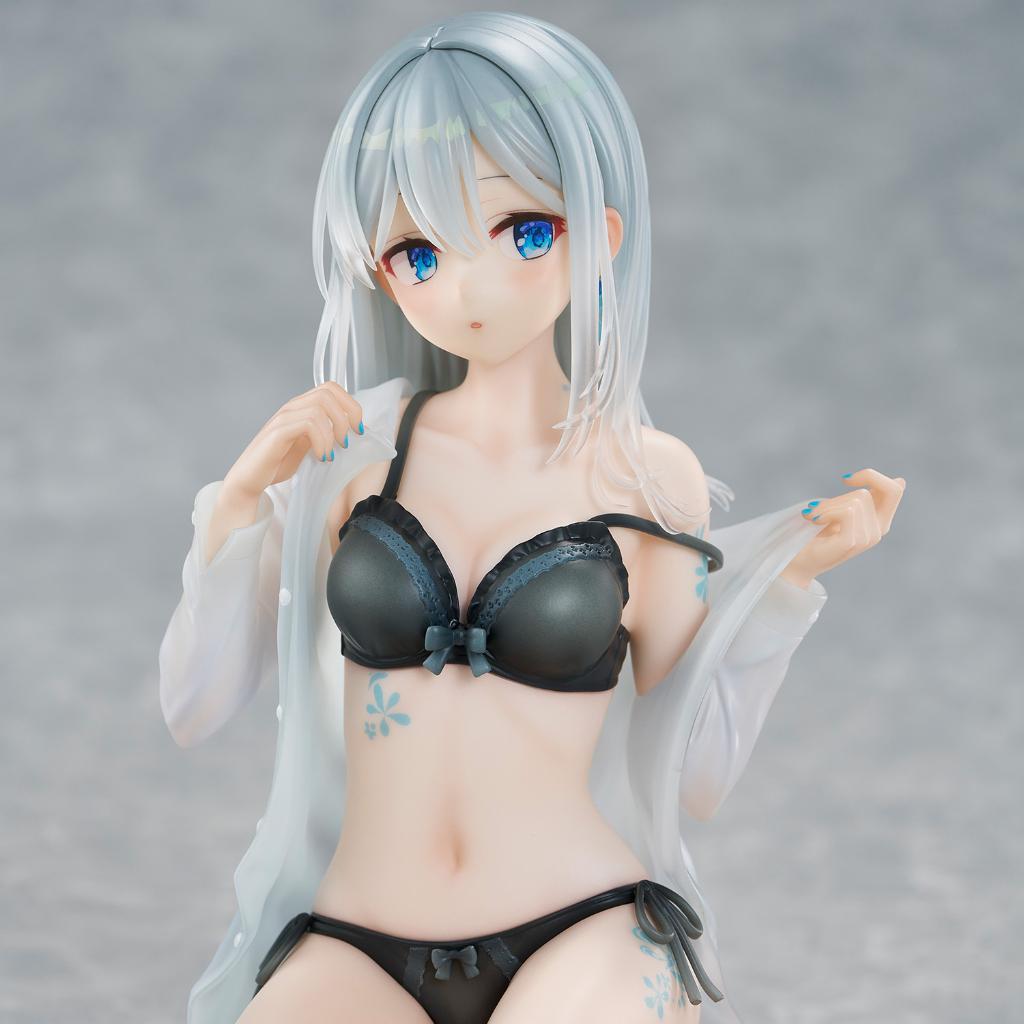 Fuumi Illustration - Silver-Haired Girl Sky Blue Morning (Special Outfit Ver.) Figurine