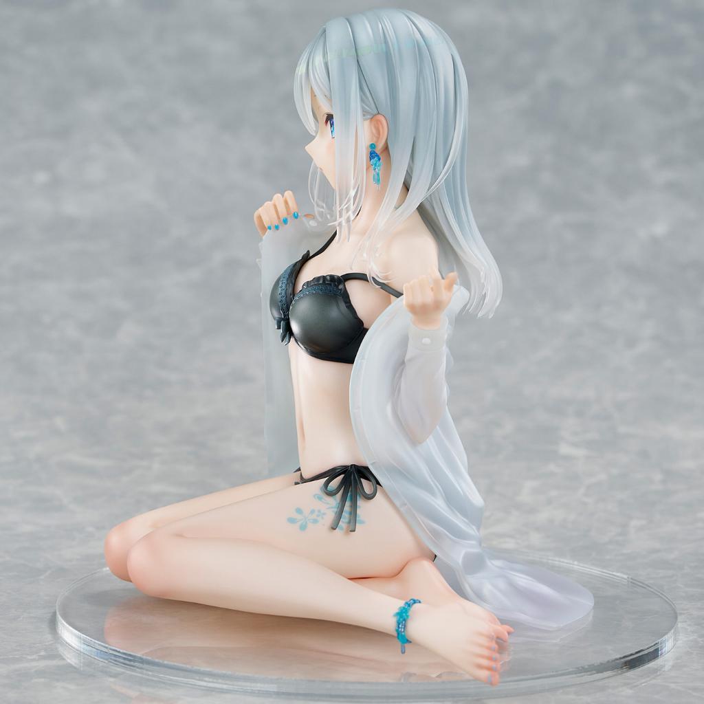 Fuumi Illustration - Silver-Haired Girl Sky Blue Morning (Special Outfit Ver.) Figurine