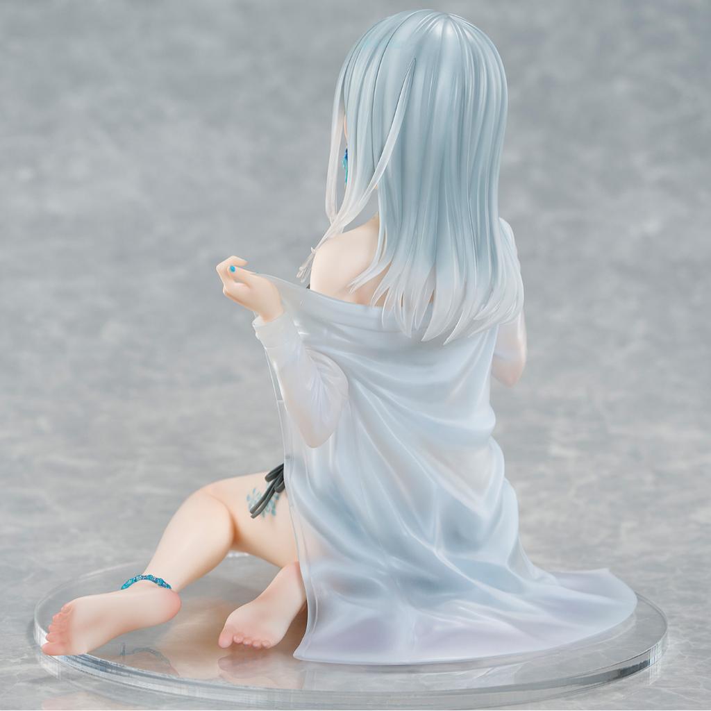 Fuumi Illustration - Silver-Haired Girl Sky Blue Morning (Special Outfit Ver.) Figurine