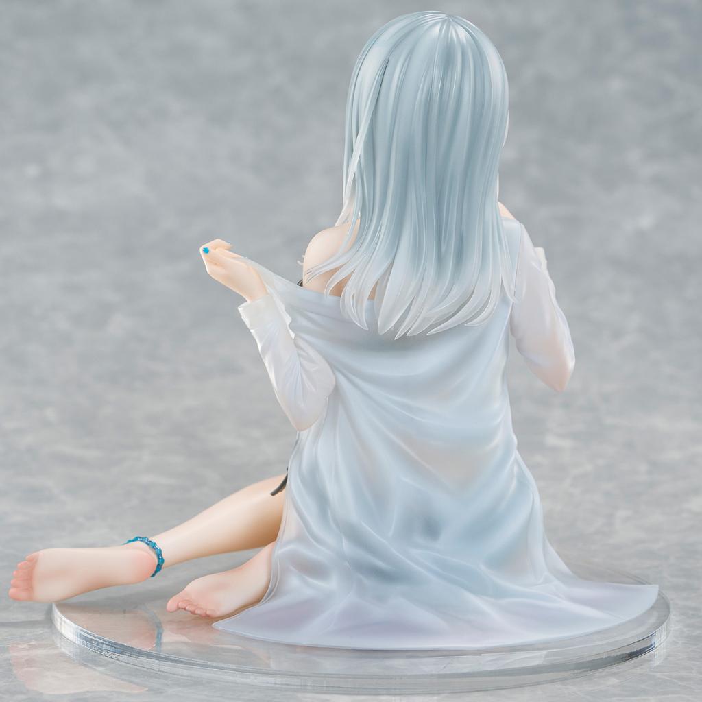 Fuumi Illustration - Silver-Haired Girl Sky Blue Morning (Special Outfit Ver.) Figurine