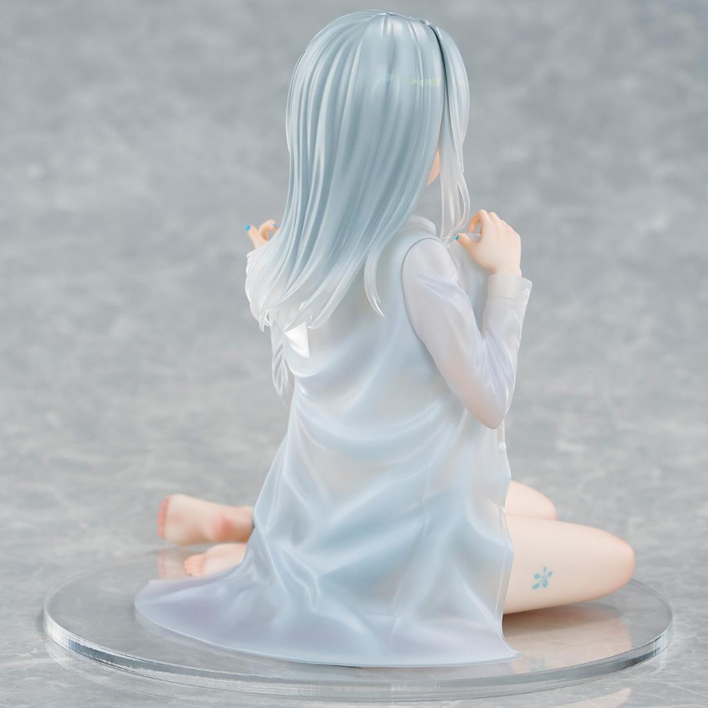 Fuumi Illustration - Silver-Haired Girl Sky Blue Morning (Special Outfit Ver.) Figurine