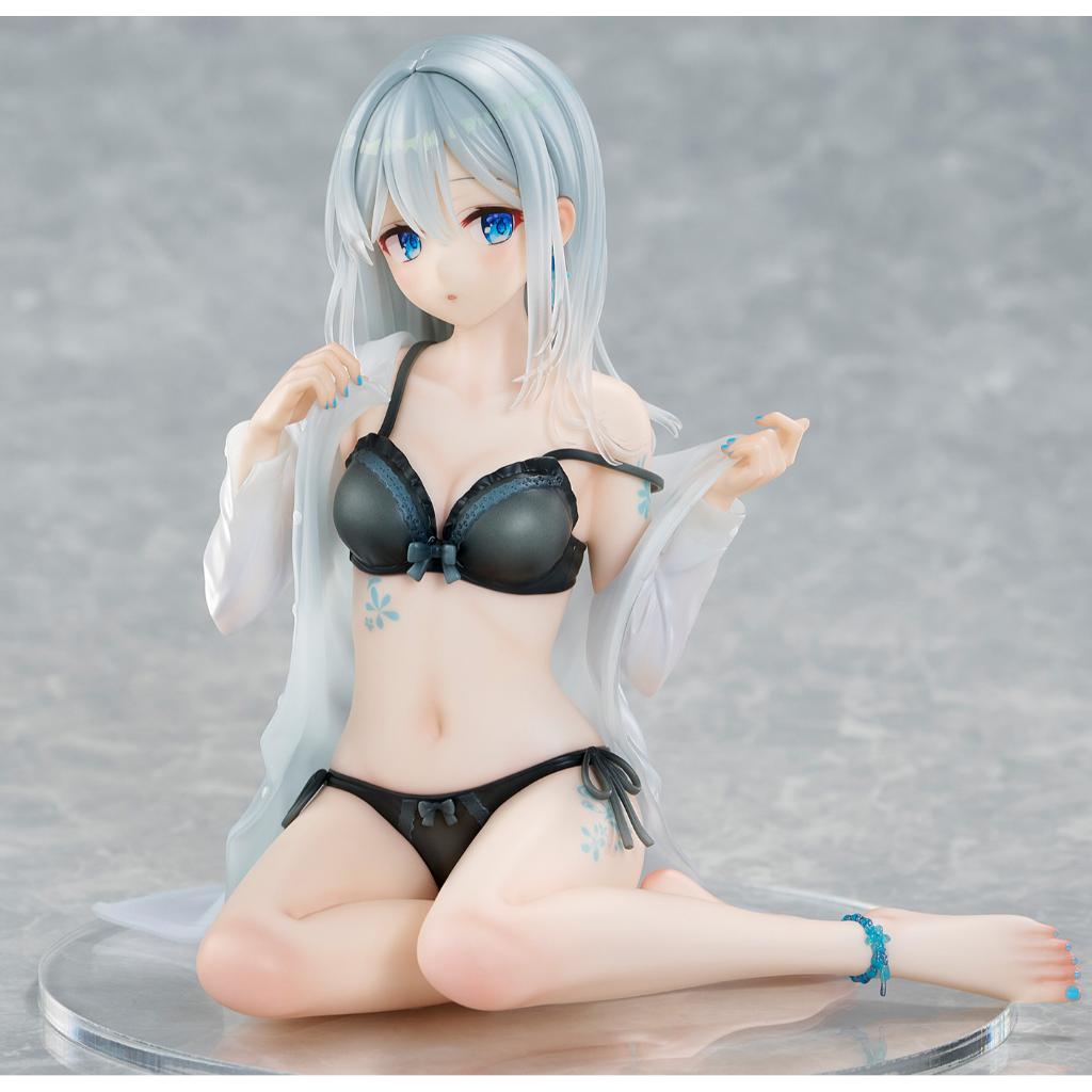 Fuumi Illustration - Silver-Haired Girl Sky Blue Morning (Special Outfit Ver.) Figurine