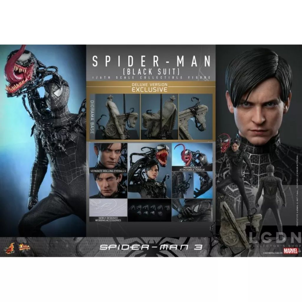 MMS728 - Spider-Man 3 - 1/6th scale Spider-Man (Black Suit) (Deluxe Version)