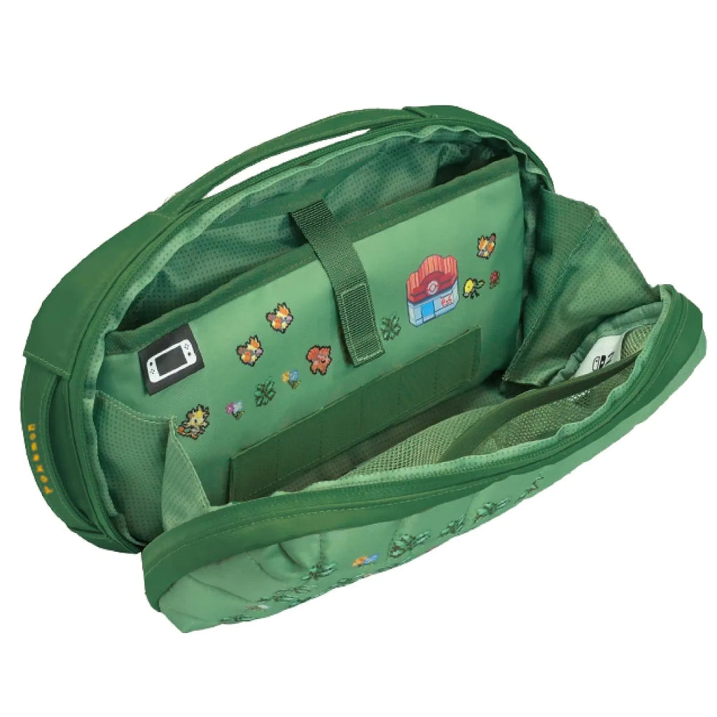 HORI Kurting Medium Pouch (Pokemon Pixel Green) for Nintendo Switch 2 (NSX-192A)