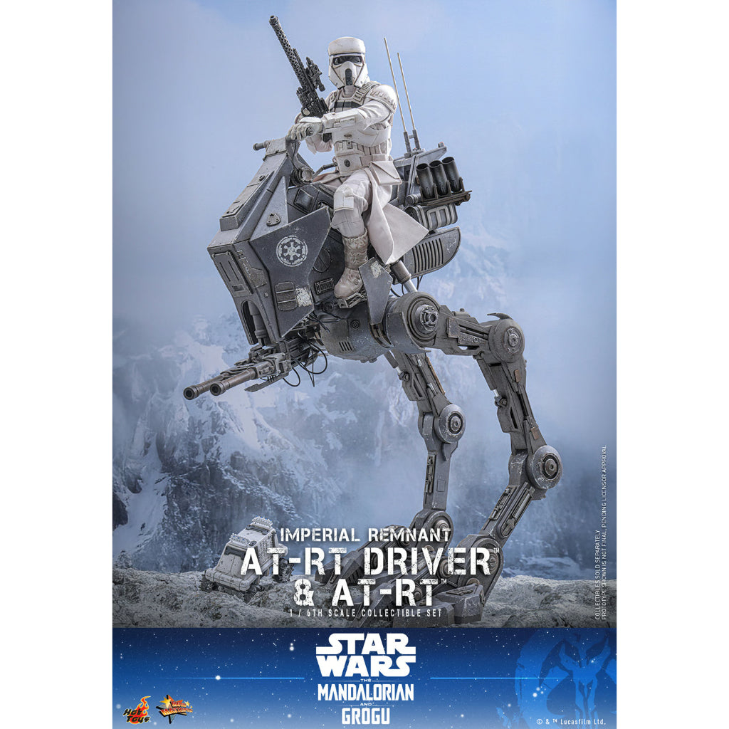 MMS875 Star Wars: The Mandalorian & Grogu - 1/6th Scale Imperial Remnant AT-RT Driver and AT-RT Collectible Set