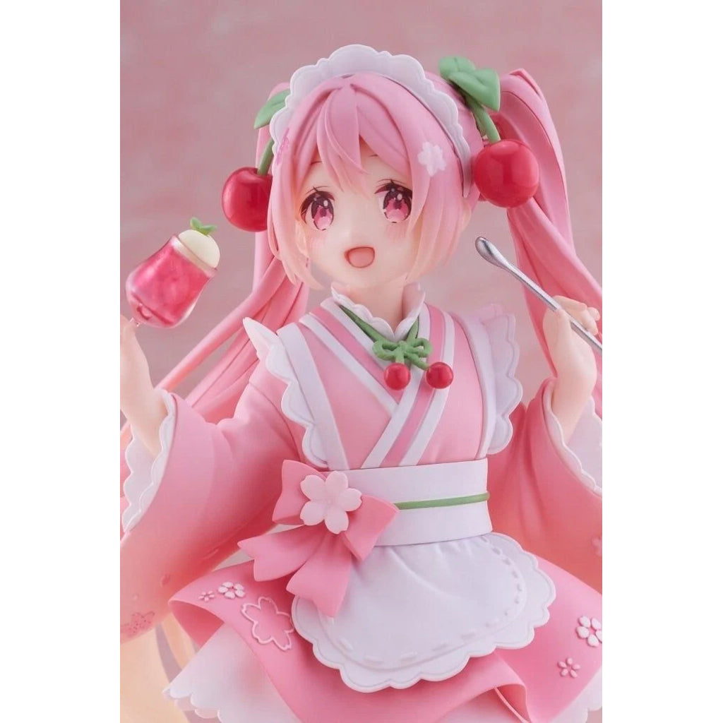 Taito Hatsune Miku Sakura Miku Japanese Style Cafe Ver. Coreful Figure