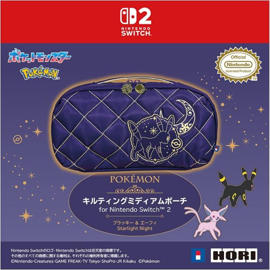 HORI Puff Pouch Umbreon & Espeon for Nintendo Switch 2 (NSX-177A)