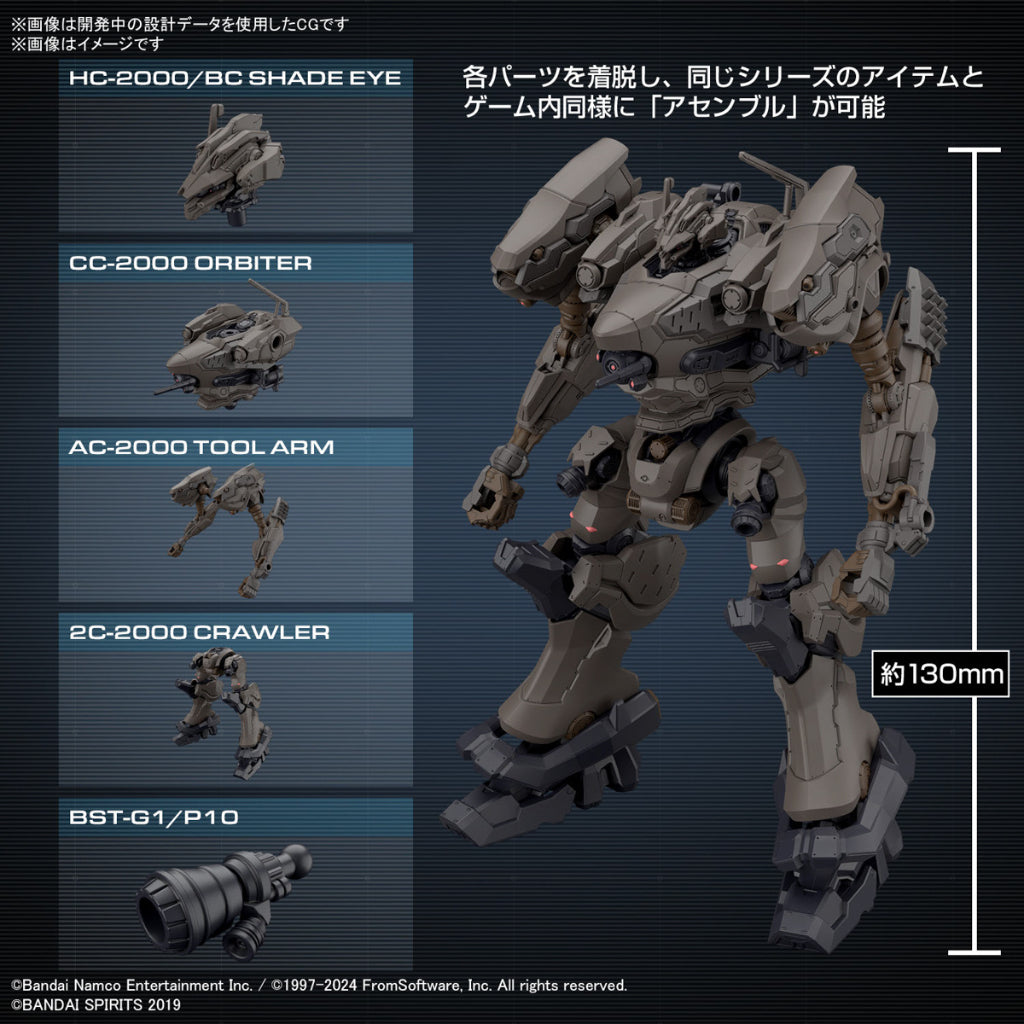 Bandai 30MM Armored Core VI Fires of the Rubicon RaD CC-2000 Orbiter Nightfall