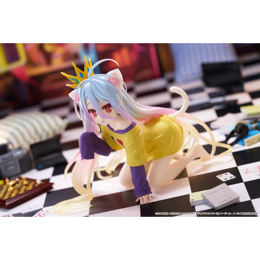 Taito Shiro Cat Ear T-Shirt Ver. No Game No Life Desktop Cute Figure