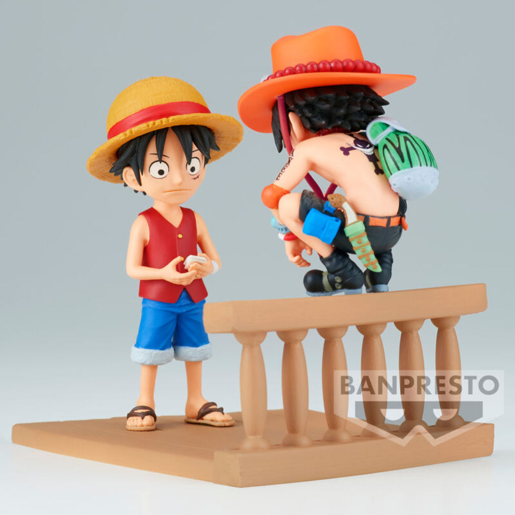 Banpresto WCF Monkey D.Luffy & Portgas D Ace Log Stories One Piece