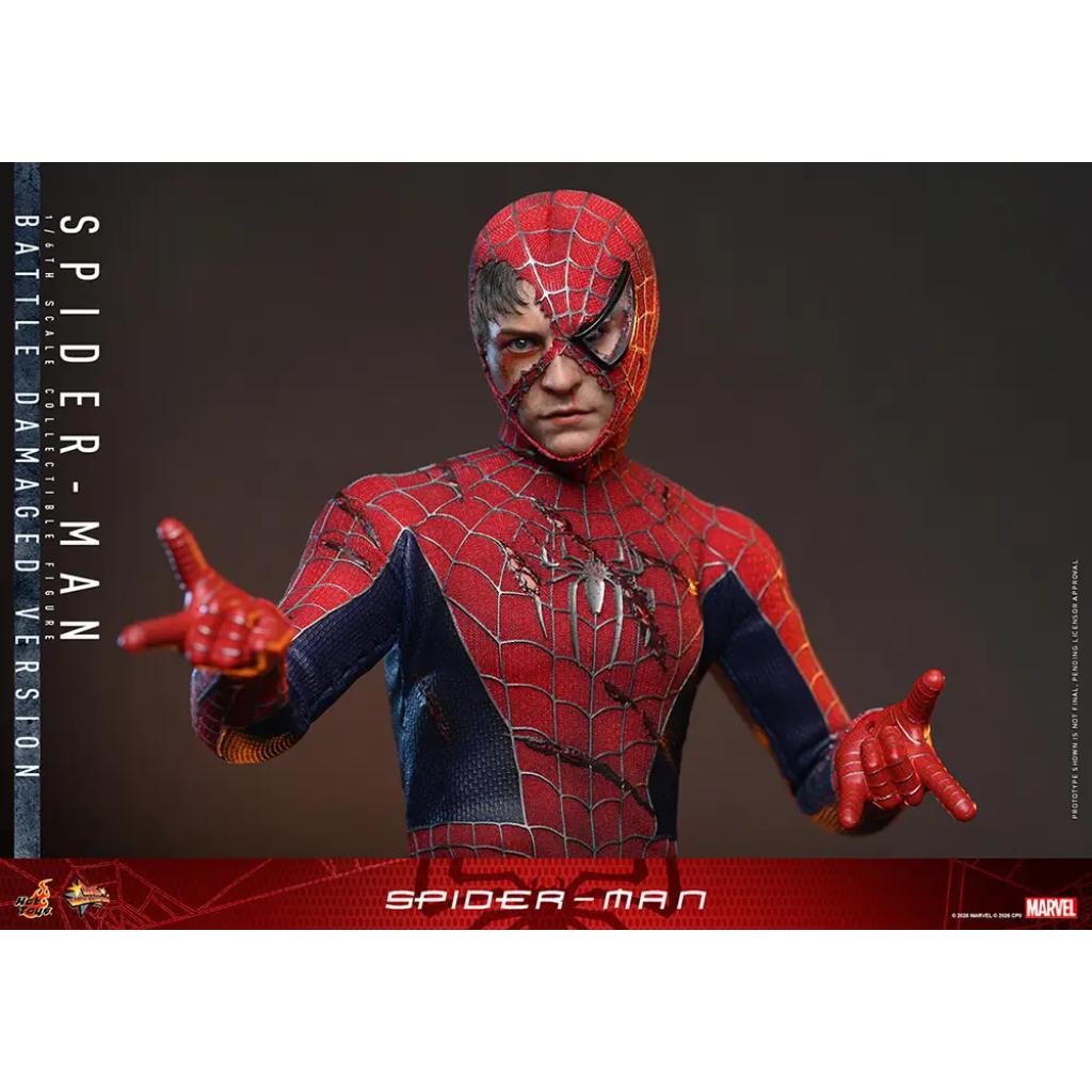 MMS859 Spider-Man - 1/6th scale Spider-Man (Battle Damaged Version)