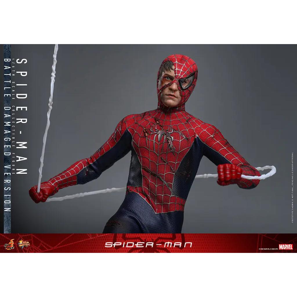 MMS859 Spider-Man - 1/6th scale Spider-Man (Battle Damaged Version)