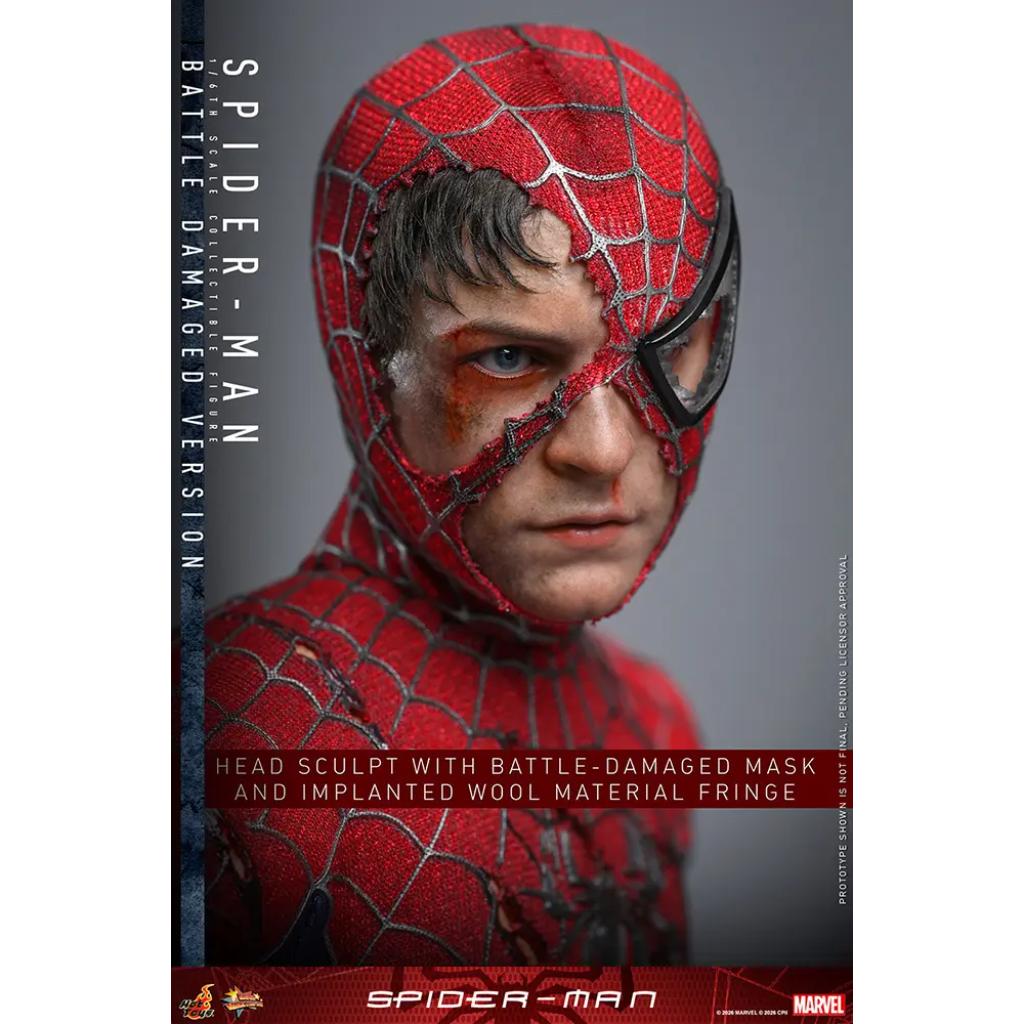 MMS859 Spider-Man - 1/6th scale Spider-Man (Battle Damaged Version)