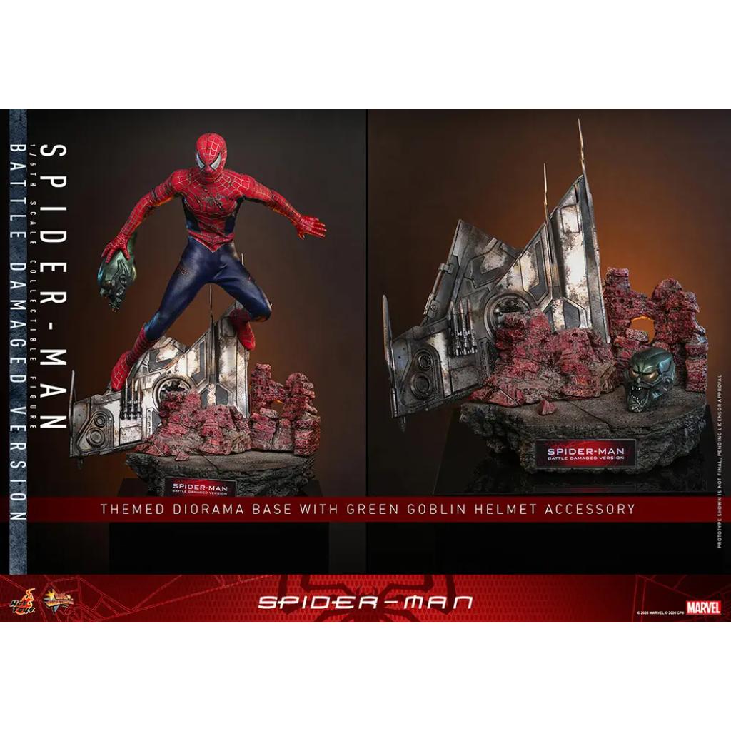MMS859 Spider-Man - 1/6th scale Spider-Man (Battle Damaged Version)