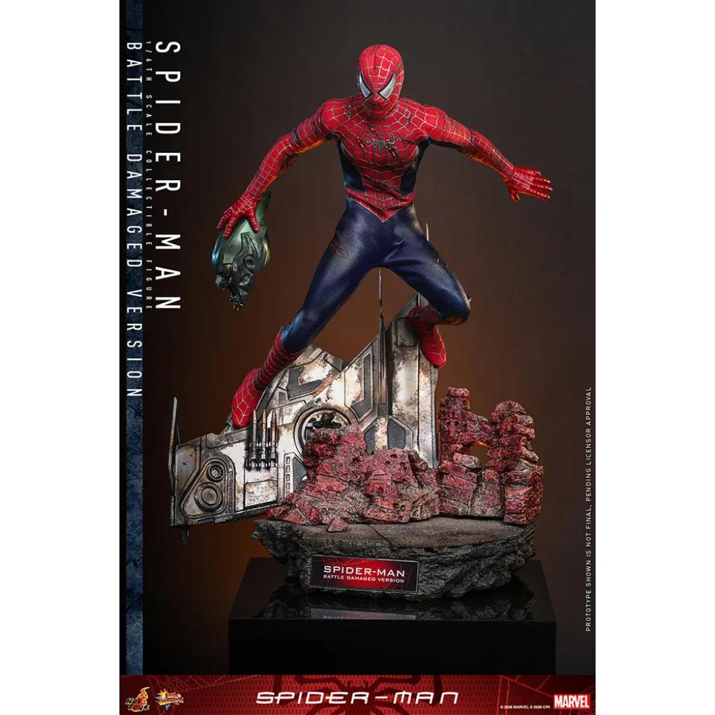 MMS859 Spider-Man - 1/6th scale Spider-Man (Battle Damaged Version)