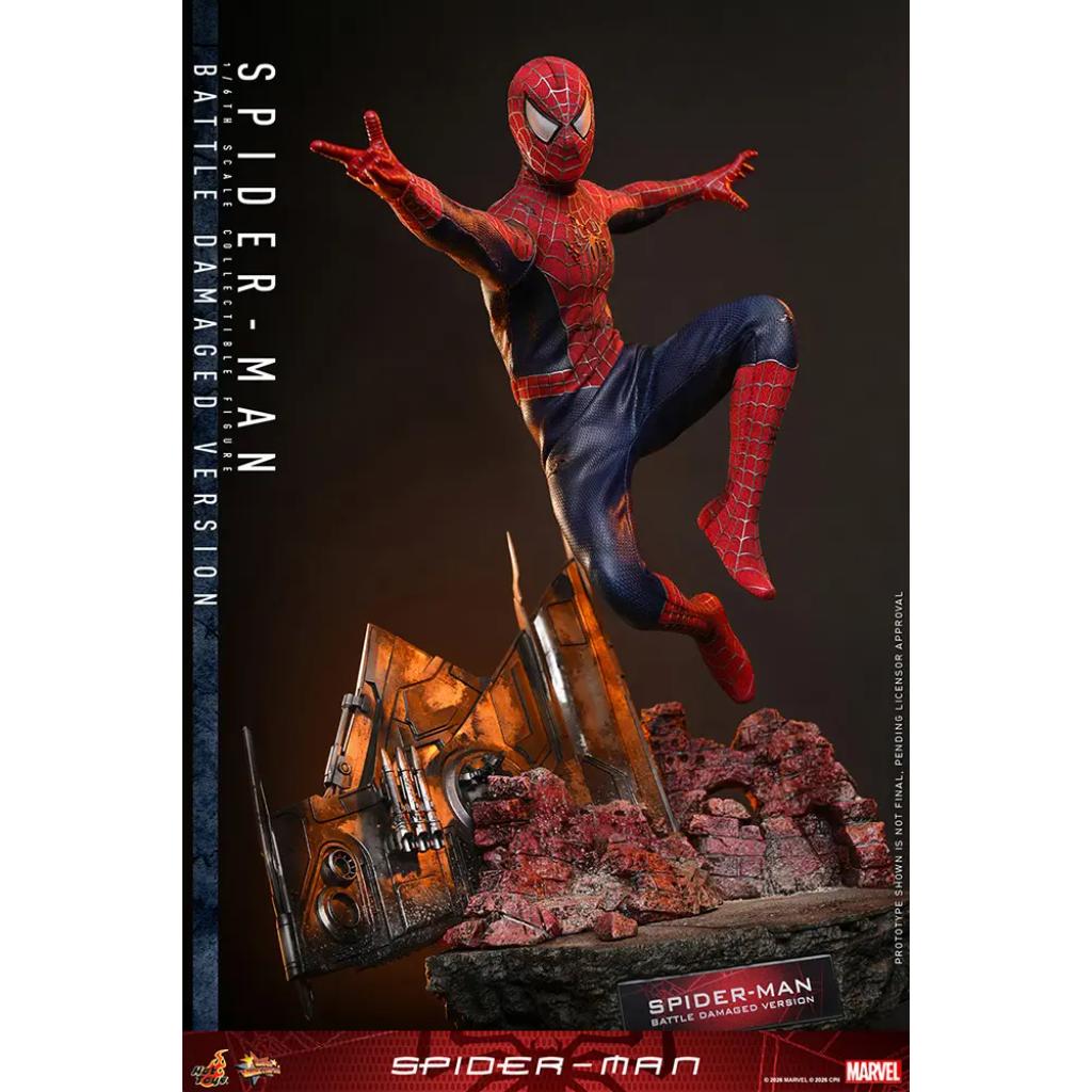 MMS859 Spider-Man - 1/6th scale Spider-Man (Battle Damaged Version)