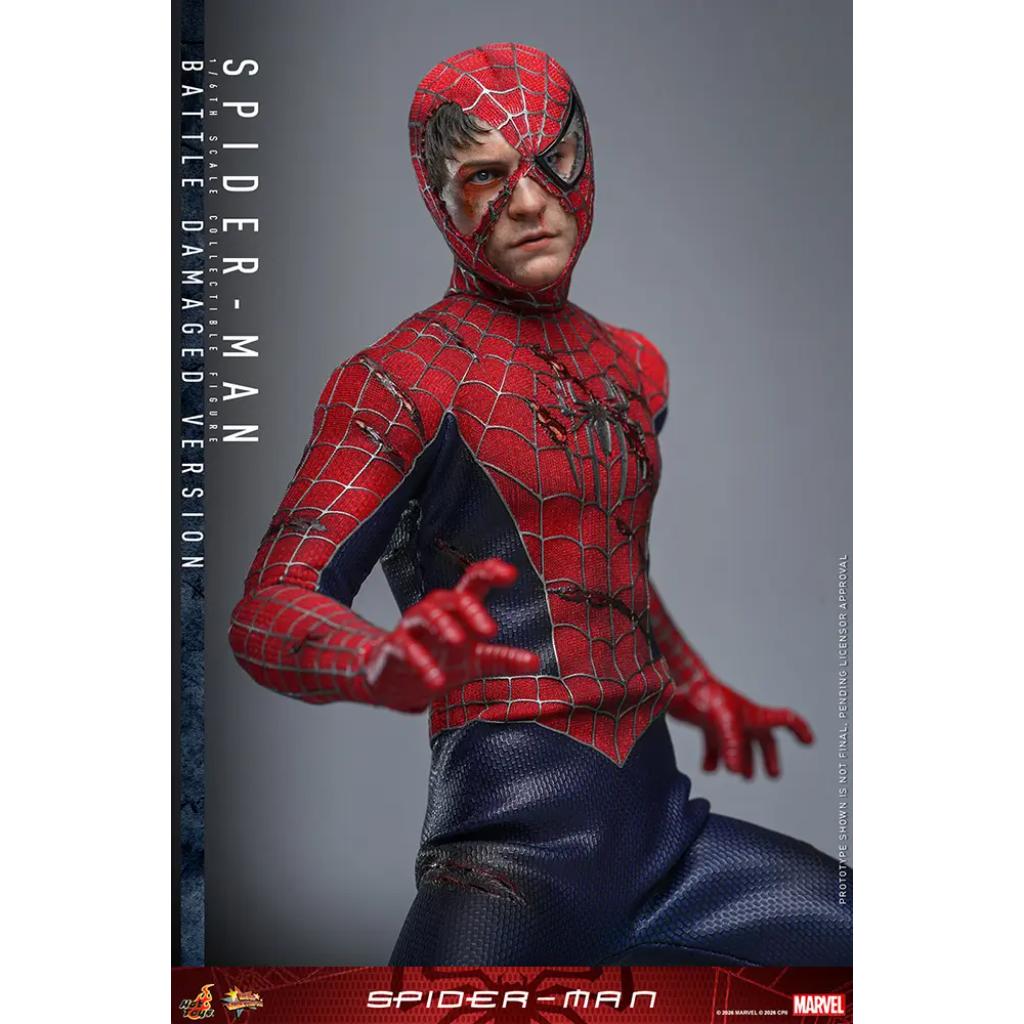 MMS859 Spider-Man - 1/6th scale Spider-Man (Battle Damaged Version)