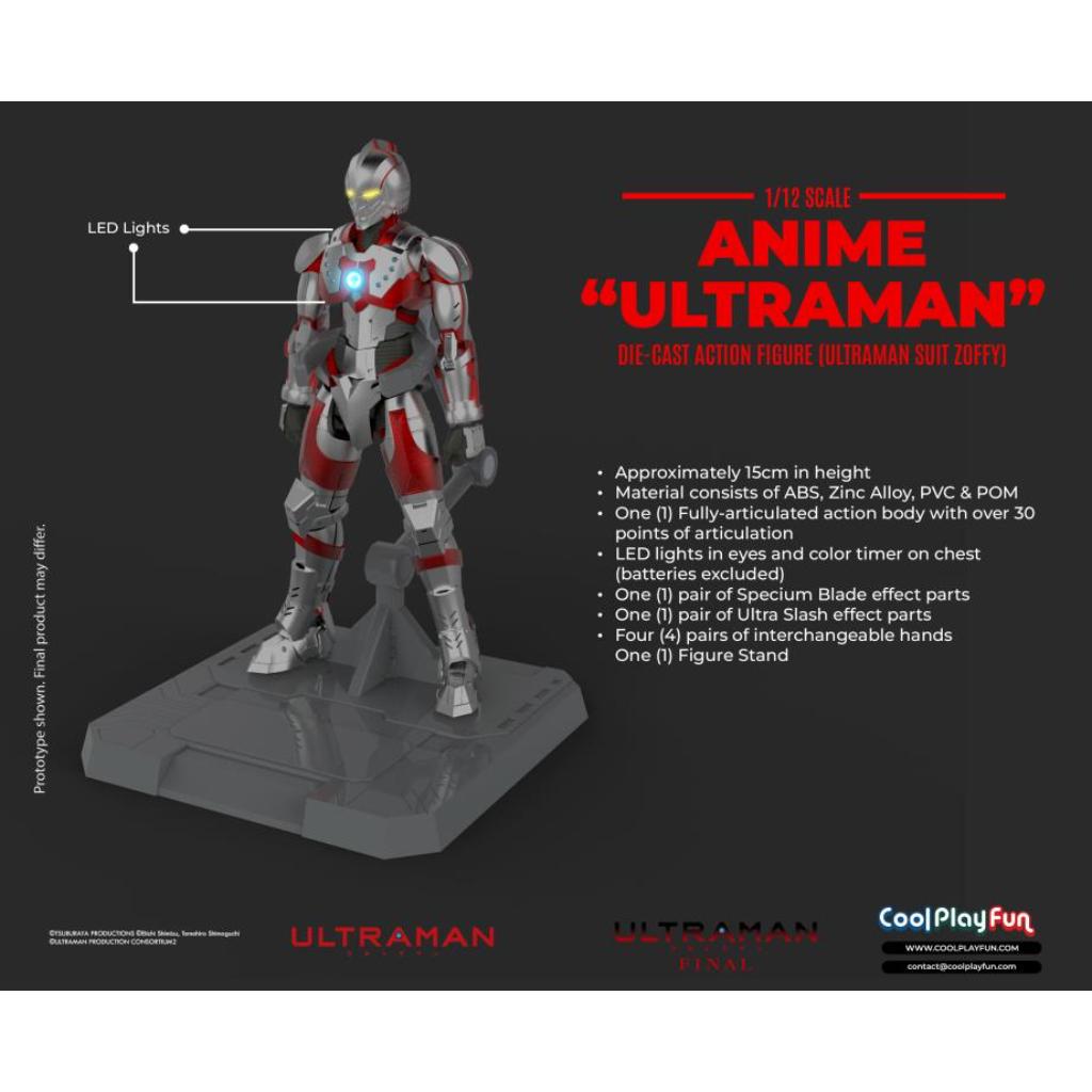 Diecast Action Figure - Ultraman - 1/12th Scale Ultraman Suit Zoffy