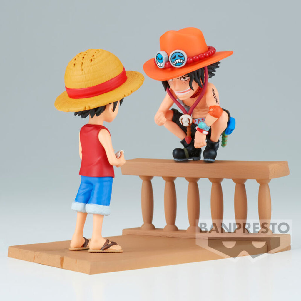 Banpresto WCF Monkey D.Luffy & Portgas D Ace Log Stories One Piece